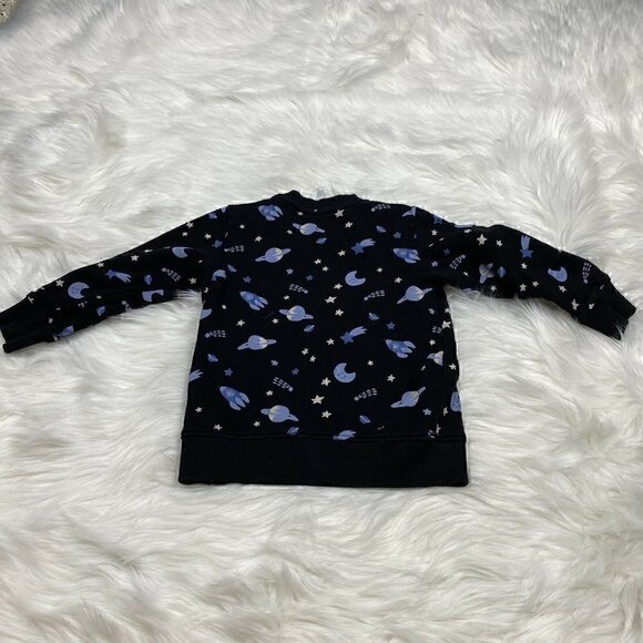 H&M Sweatshirt Space Adventures Boys Toddler Size 2-3 Years Long Sleeve Stars - Picture 7 of 7